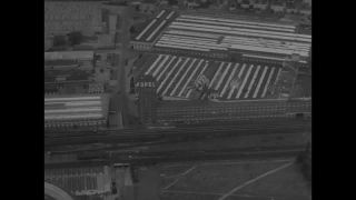 Link to Video | post-war, History of Germany (1945–1990), Germany, aerial shot, Frankfurt Rhine-Main Metropolitan Region, black and white