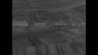 Link to Video | post-war, History of Germany (1945–1990), Germany, aerial shot, Frankfurt Rhine-Main Metropolitan Region, black and white