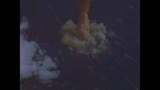Link to Video | test, radioactivity, Bikini Atoll, destruction, radiation, 1946, nuclear weapons test, mushroom cloud, color, aerial shot, weapon of mass destruction, Operation Crossroads, nuclear bomb, color motion picture film, Pacific Ocean, Able