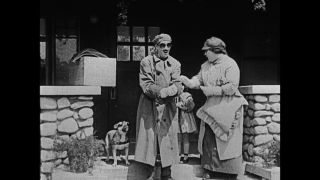 Link to Video | film, 1918, Universal Subscription, Give Her Gas, black-and-white photographic film, silent film, United States of America