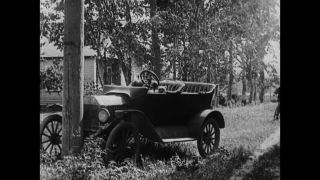 Link to Video | film, 1918, Universal Subscription, Give Her Gas, black-and-white photographic film, silent film, United States of America