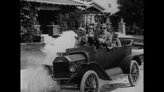 Link to Video | film, 1918, Universal Subscription, Give Her Gas, black-and-white photographic film, silent film, United States of America