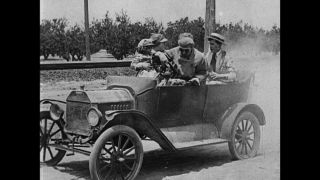 Link to Video | film, 1918, Universal Subscription, Give Her Gas, black-and-white photographic film, silent film, United States of America