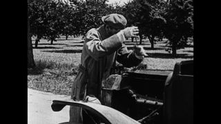 Link to Video | film, 1918, Universal Subscription, Give Her Gas, black-and-white photographic film, silent film, United States of America