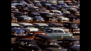 Link to Video | shopping center, color, United States of America, 1958, color motion picture film