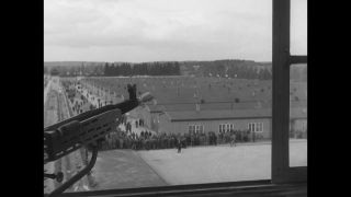 Link to Video | Liberation of Nazi camps, Dachau concentration camp, concentration camp, Germany, antisemitism, liberation, April 29, The Holocaust, Allies of the Second World War, misery, Third Reich, 1945, G.I., suffering, Dachau, black and white