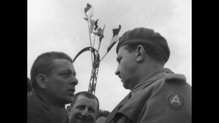 Link to Video | Liberation of Nazi camps, Dachau concentration camp, concentration camp, Germany, antisemitism, liberation, April 29, The Holocaust, Allies of the Second World War, misery, Third Reich, 1945, G.I., suffering, Dachau, black and white