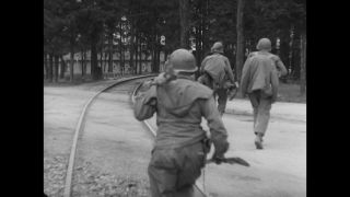Link to Video | Liberation of Nazi camps, Dachau concentration camp, concentration camp, Germany, antisemitism, liberation, April 29, The Holocaust, Allies of the Second World War, misery, 1945, G.I., suffering, Dachau, black and white