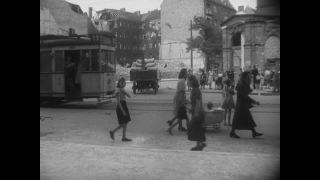 Link to Video | post-war, History of Germany (1945–1990), Germany, 1946, food, food distribution, Berlin, black and white, food product