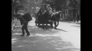 Link to Video | post-war, History of Germany (1945–1990), Germany, 1946, food, food distribution, Berlin, black and white, food product