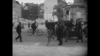 Link to Video | post-war, History of Germany (1945–1990), Germany, 1946, food, food distribution, Berlin, black and white, food product