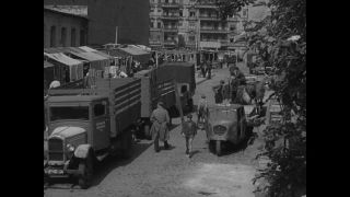 Link to Video | post-war, History of Germany (1945–1990), Germany, 1946, food, food distribution, Berlin, black and white, food product