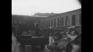 Link to Video | post-war, History of Germany (1945–1990), Germany, 1946, food, food distribution, Berlin, black and white, food product