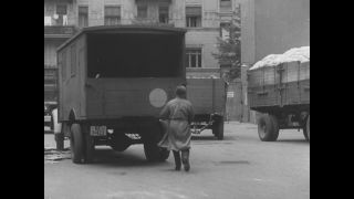 Link to Video | post-war, History of Germany (1945–1990), Germany, 1946, food, food distribution, Berlin, black and white, food product