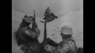 Link to Video | war, World War II, black and white