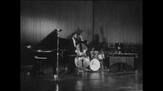 Link to Video | modern jazz, black-and-white photographic film, black-and-white photography, performance, 1960, musician, Modern Jazz Quartet, jazz, Modern Jazz Quartet concert
