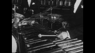 Link to Video | modern jazz, black-and-white photographic film, black-and-white photography, performance, 1960, musician, Modern Jazz Quartet, jazz, Modern Jazz Quartet concert