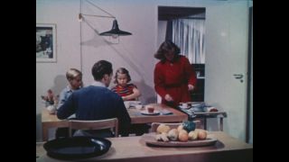 Link to Video | novelty, Germany, economic growth, home appliance, color, 1952, trade fair, household equipment, Berlin, housekeeping, family