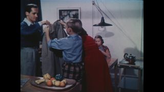 Link to Video | novelty, Germany, economic growth, home appliance, color, 1952, trade fair, household equipment, Berlin, housekeeping, family