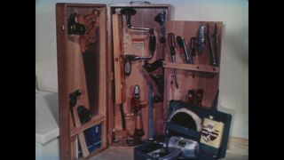 Link to Video | novelty, Germany, economic growth, home appliance, color, 1952, trade fair, household equipment, Berlin, housekeeping, family