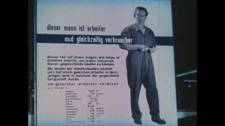 Link to Video | novelty, Germany, economic growth, home appliance, color, 1952, trade fair, household equipment, Berlin, housekeeping, family