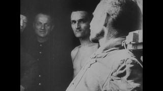 Link to Video | Liberation of Nazi camps, concentration camp, Buchenwald concentration camp, crime against humanity, Germany, The Holocaust, 1945, suffering, black and white