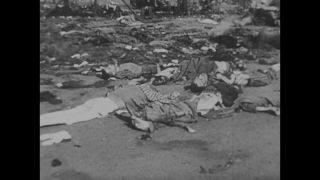 Link to Video | Liberation of Nazi camps, concentration camp, crime against humanity, The Holocaust, 1945, suffering, black and white