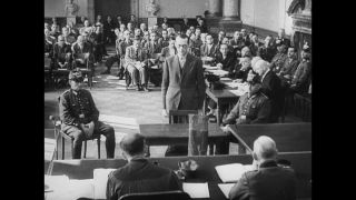 Link to Video | humiliation, resistance movement, show trial, Germany, July 20, People's Court, Third Reich, 1944, defendant, Nazi, Roland Freisler, Berlin, Ulrich Wilhelm Graf Schwerin von Schwanenfeld, Volksgerichtshof, Nazi Germany, trial, black and white, courtroom