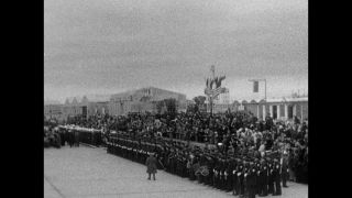 Link to Video | state visit, Spain, head of state, 1959, black and white, Dwight D. Eisenhower