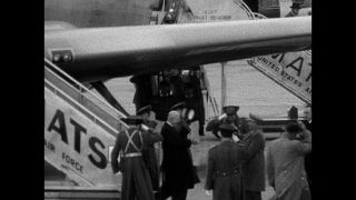 Link to Video | state visit, Spain, head of state, 1959, black and white, Dwight D. Eisenhower
