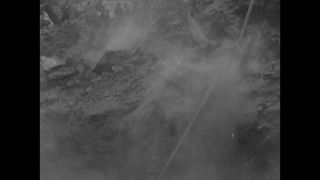Link to Video | volcanic ash, occurrence, natural phenomenon, 1935, Italy, lava, Mount Vesuvius, volcanic eruption, volcano, black and white