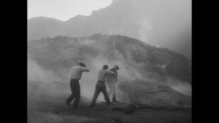 Link to Video | volcanic ash, occurrence, natural phenomenon, 1935, Italy, lava, Mount Vesuvius, volcanic eruption, volcano, black and white