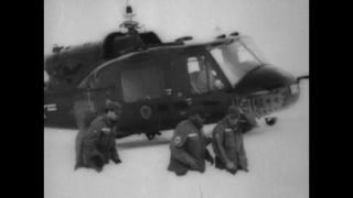 Link to Video | Alps, rescue operation, Germany, 1965, misfortune, avalanche, black and white