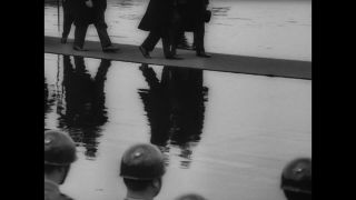 Link to Video | occurrence, historical event, Germany, state visit, May 1, 1965, capital city, Bonn, personality, black and white, Elizabeth II