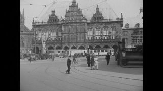 Link to Video | Germany, Bremen, city, Hanseatic city, black and white