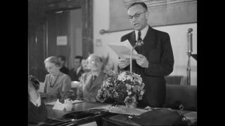 Link to Video | post–World War II era, June, History of Germany (1945–1990), Münchener Ministerpräsidentenkonferenz, Munich, Germany, June 5, 1947, convention, politics, black and white