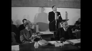 Link to Video | post–World War II era, June, History of Germany (1945–1990), Münchener Ministerpräsidentenkonferenz, Munich, Germany, June 5, 1947, convention, politics, black and white
