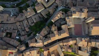 Link to Video | tourist destination, Tuscany, color, 4K resolution, Geographical region of Italy, tourism region, Italy, aerial shot, Renaissance, 2024, city, evening, Montepulciano