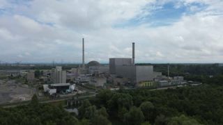 Link to Video | energy, nuclear power plant, Germany, energy industry, color, 4K resolution, Europe, aerial shot, Philippsburg Nuclear Power Plant