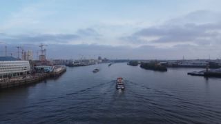 Link to Video | Hamburg, October, autumn, HafenCity, Germany, color, Europe, Northern Germany, aerial shot, 2022, day, Hanseatic city