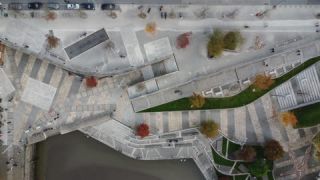 Link to Video | Hamburg, October, autumn, HafenCity, Germany, color, Europe, Northern Germany, aerial shot, 2022, day, Hanseatic city