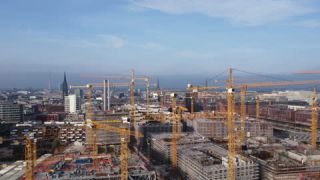 Link to Video | Hamburg, October, autumn, HafenCity, Germany, color, Europe, Northern Germany, aerial shot, 2022, day, Hanseatic city