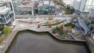 Link to Video | Hamburg, October, autumn, HafenCity, Germany, color, Europe, Northern Germany, aerial shot, 2022, day, Hanseatic city