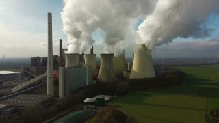 Link to Video | North Rhine-Westphalia, energy sector, energy supply, energy company, RWE Power, power station, Germany, environmental issue, Rhenish lignite mining area, industry, Grevenbroich, energy generating station, pollution, Rhein-Kreis Neuss