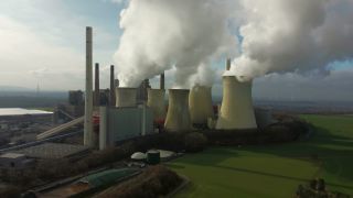 Link to Video | North Rhine-Westphalia, energy sector, energy supply, energy company, RWE Power, power station, Germany, environmental issue, Rhenish lignite mining area, industry, Grevenbroich, energy generating station, pollution, Rhein-Kreis Neuss