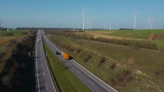 Link to Video | renewable energy, wind turbine generator system, wind power, controlled-access highway, wind turbine, wind energy