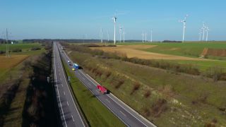 Link to Video | renewable energy, wind turbine generator system, wind power, controlled-access highway, wind turbine, wind energy