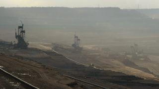 Link to Video | North Rhine-Westphalia, Braunkohle, energy supply, RWE, power station, excavator, Germany, quarry, extraction, Rhenish lignite mining area, coal, Central Europe, Hambach surface mine, pollution, surface mining, industrial sector, lignite mining