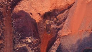 Link to Video | Geology, Rhineland-Palatinate, stone quarry, Taben-Rodt, excavator, Germany, manufacturing, quarry, mining and quarrying, mining company, mineral extraction, mining operations, dump truck, aerial shot, nonmetallic minerals industry, commercial vehicle, loading, industrial sector, mine, Trier-Saarburg