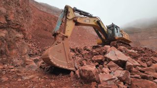 Link to Video | Geology, Rhineland-Palatinate, stone quarry, Taben-Rodt, Germany, manufacturing, quarry, mining and quarrying, mining company, mineral extraction, mining operations, nonmetallic minerals industry, industrial sector, mine, Trier-Saarburg